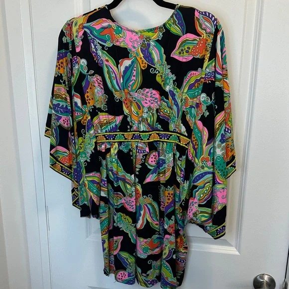 Trina Turk Multicolor Paisley Kaftan - Picture 4 of 4